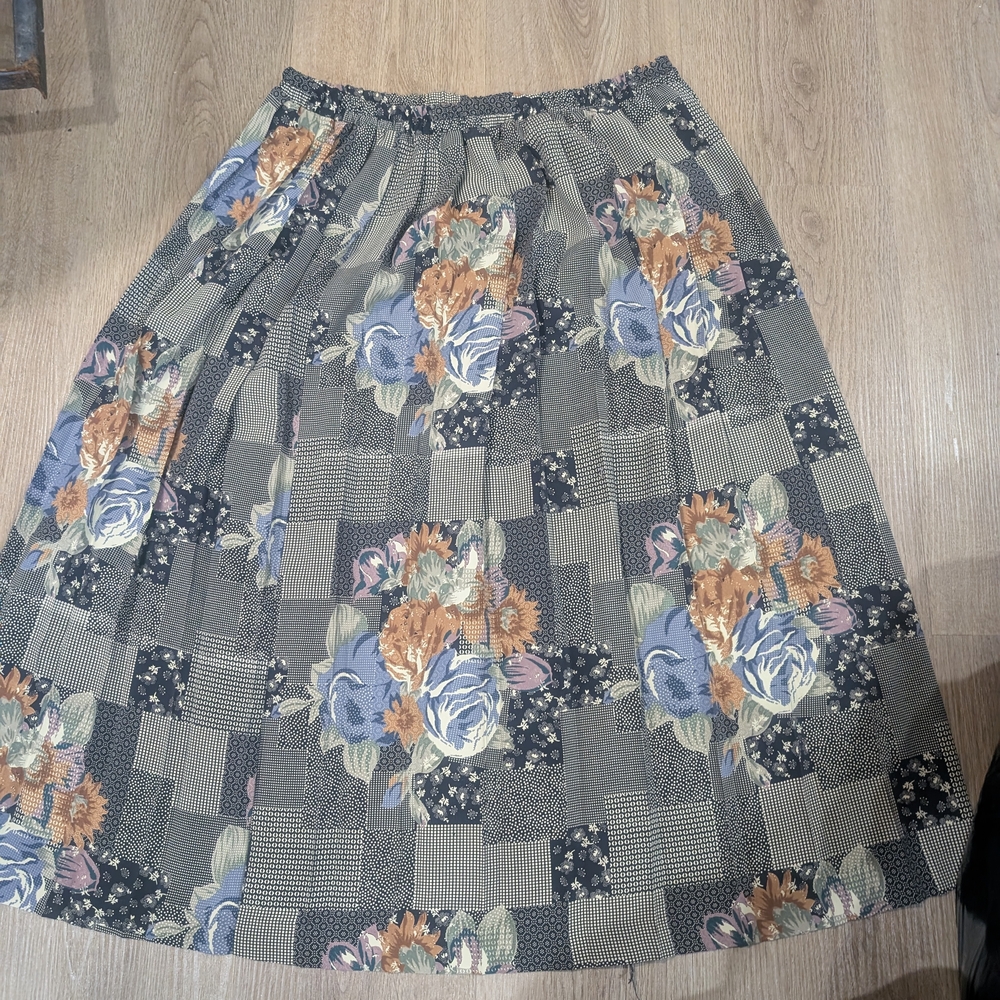 Floral Patchwork Skirt